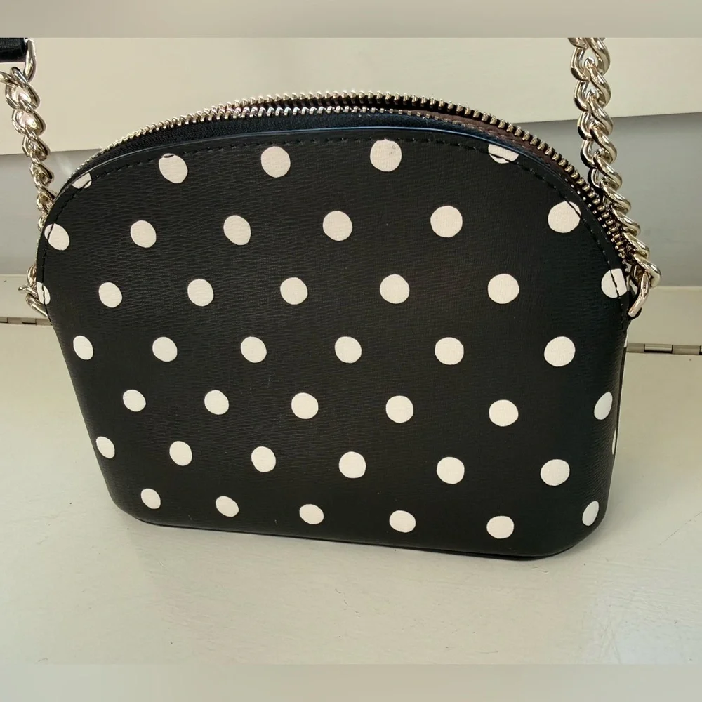 Kate Spade Spencer Sunshine Dot Small Dome Crossbody – Polka Dot – EUC